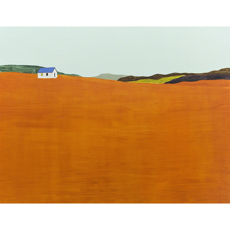 Fall Grassland Wall Mural Modern Art Decorative Living Room Wall Covering, Custom