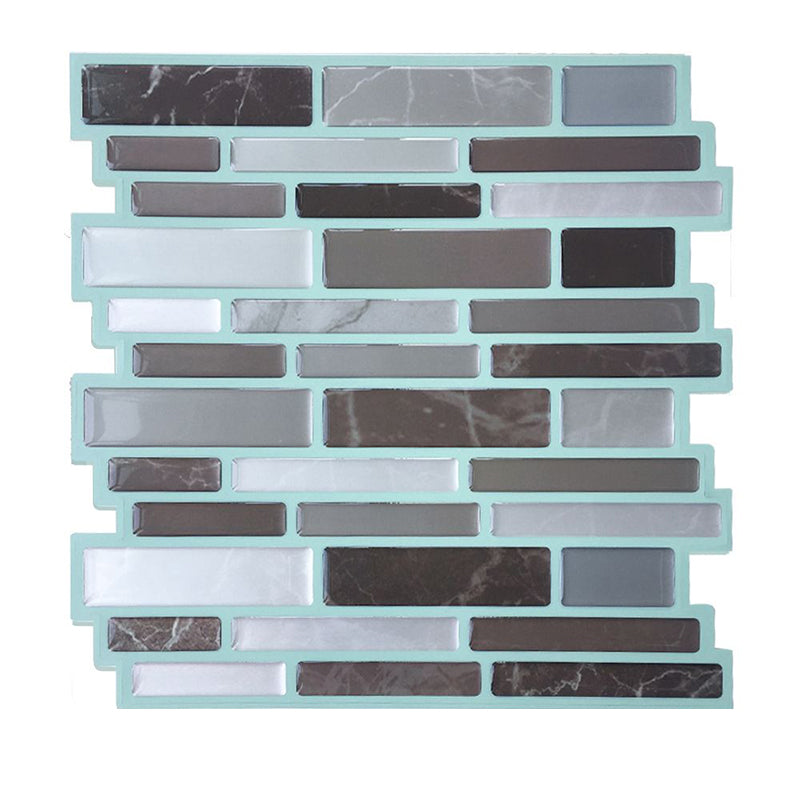 Farmhouse Brick Mosaic Tiles Wallpapers Pastel Color Easy Peel off Wall Art for Home