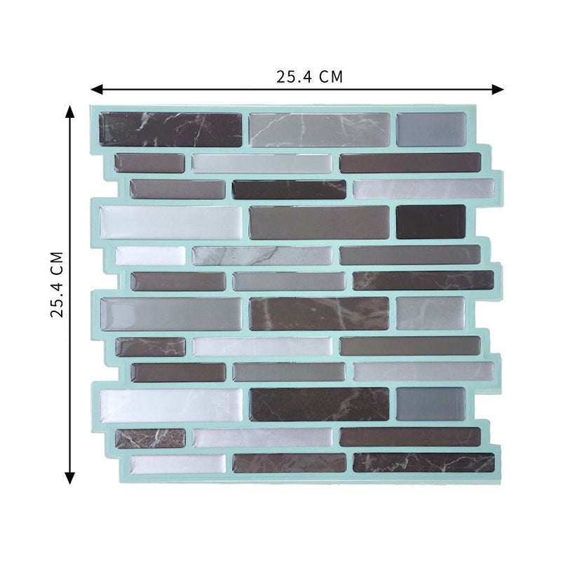 Farmhouse Brick Mosaic Tiles Wallpapers Pastel Color Easy Peel off Wall Art for Home