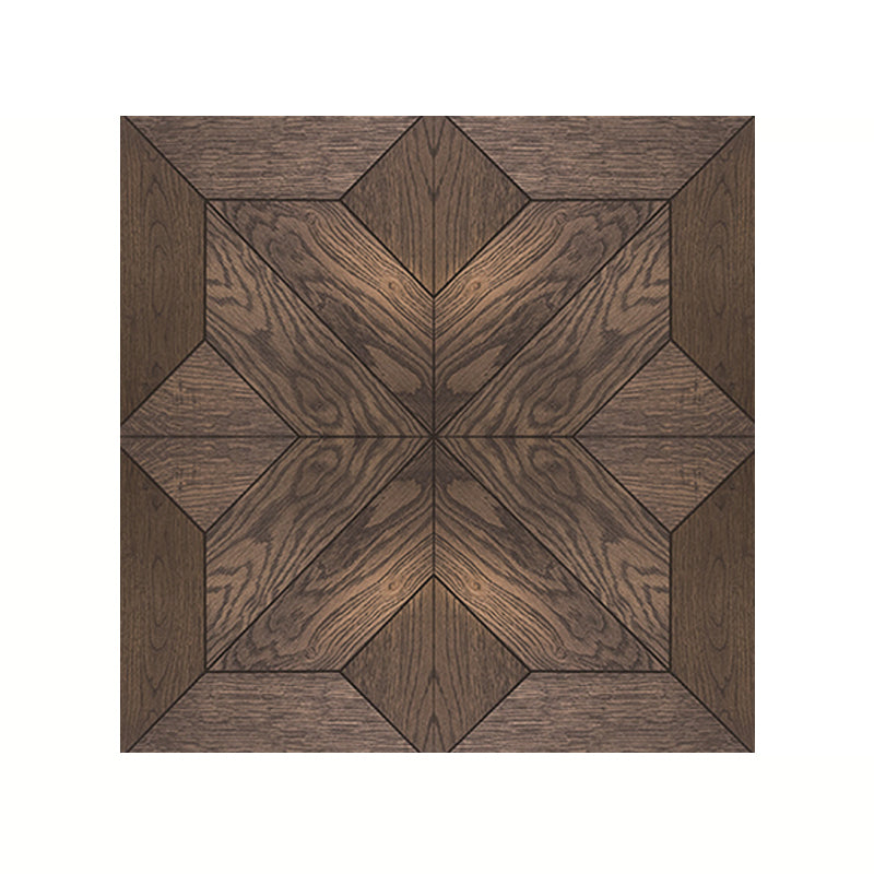 Brown Wood Wallpaper Panels Floral Rustic Self Sticking Wall Covering for Sitting Room