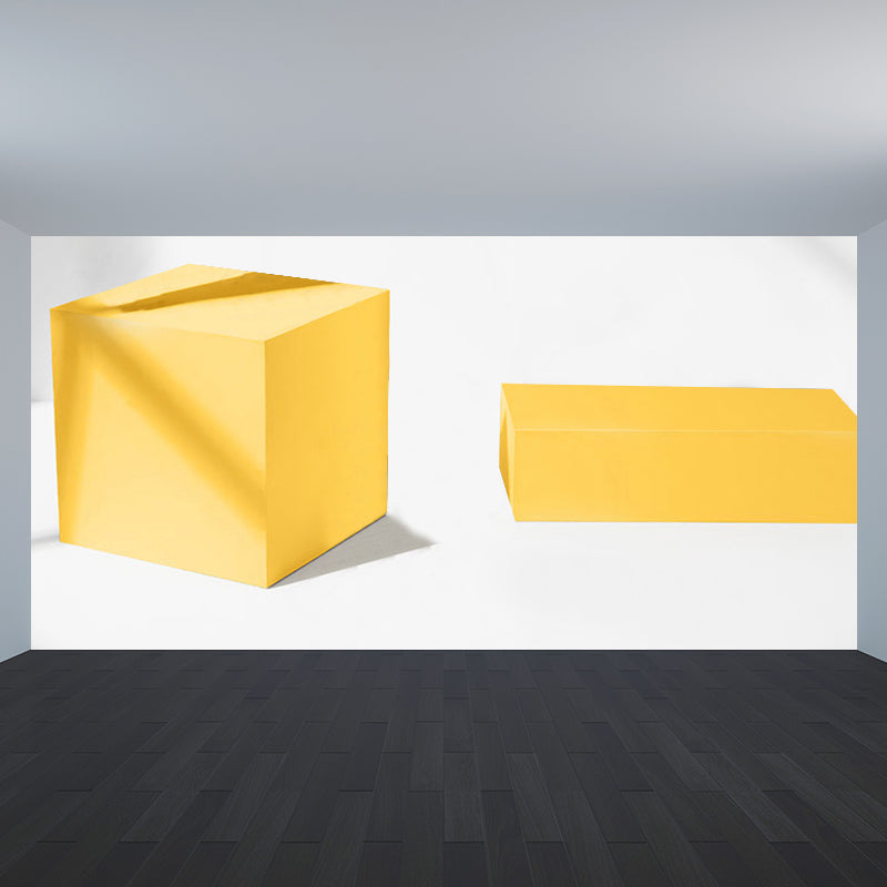 Nouveauté 3D Design Cube Mural décalcomanie couleur douce imperméabilisation décoration murale pour salle de bain
