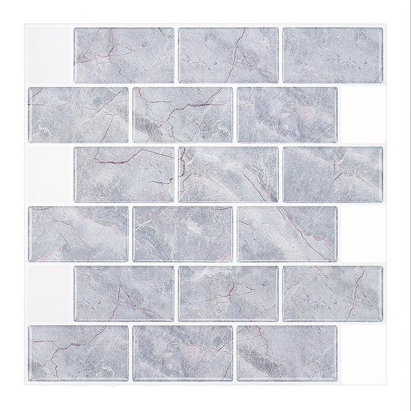 Marble Brickwork Wallpaper Panels Pick Up Sticks Farmhouse Washroom Wall Decoration