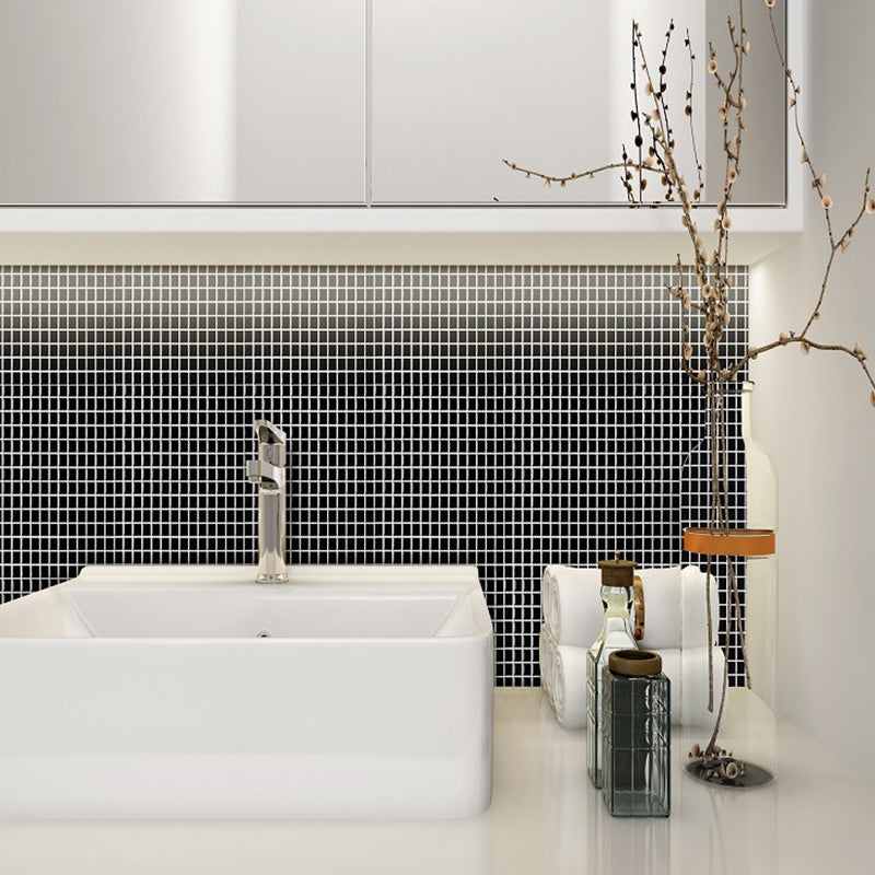 Gridded Wallpaper Panels Self-Adhesive Minimalist Kitchen Backsplash Wall Covering