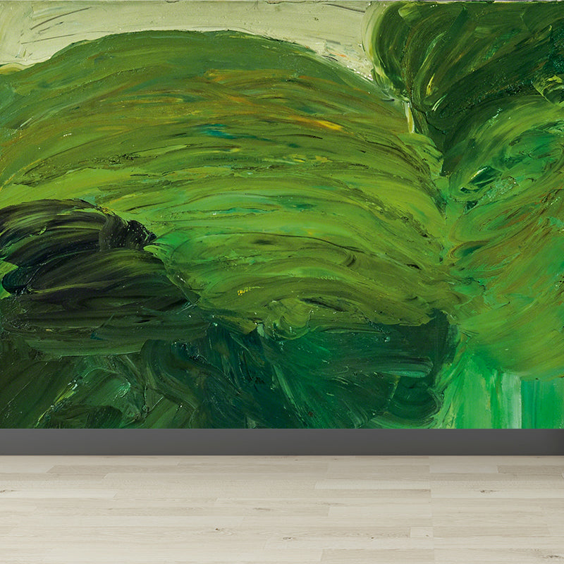 Green Forest View Mural Decal for Decoration Contemporary Aesthetics Guest Room Wall Art