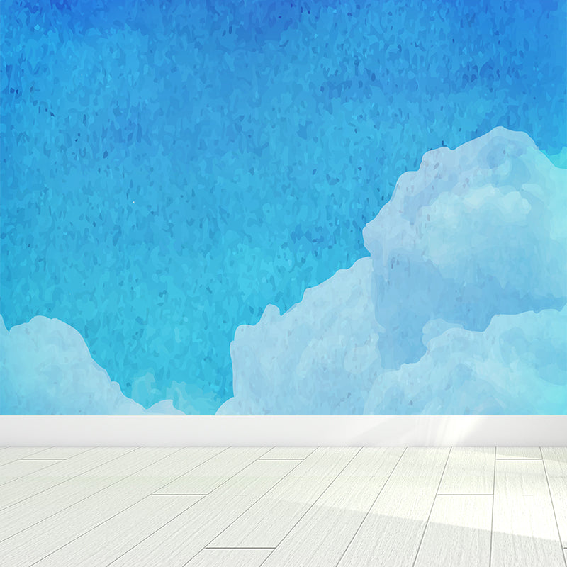 Abstract Sky Wall Mural Modern Decorative Living Room Wall Covering, Custom Size Available