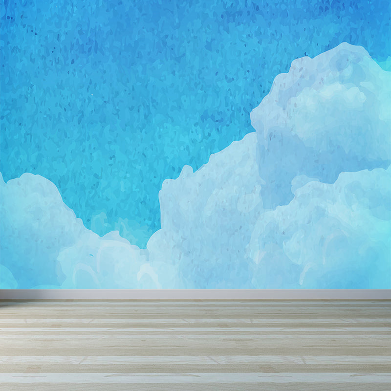 Abstract Sky Wall Mural Modern Decorative Living Room Wall Covering, Custom Size Available