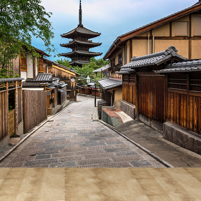 Home Decor Antique Town Mural Decal Customized Contemporary Wall Art for Kitchen