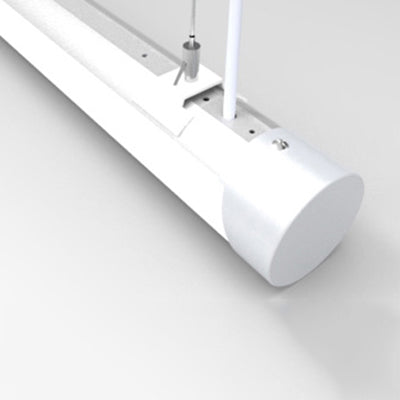 Silberrohr -Suspensionslampe moderne LED -Metallhänge Decke Anhänger Licht in weiß/warmem/natürlichen Licht