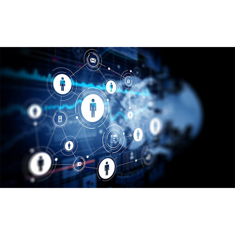 Illustration Style Abstract Mural Decal for Living Room, Dark Color, Personalise