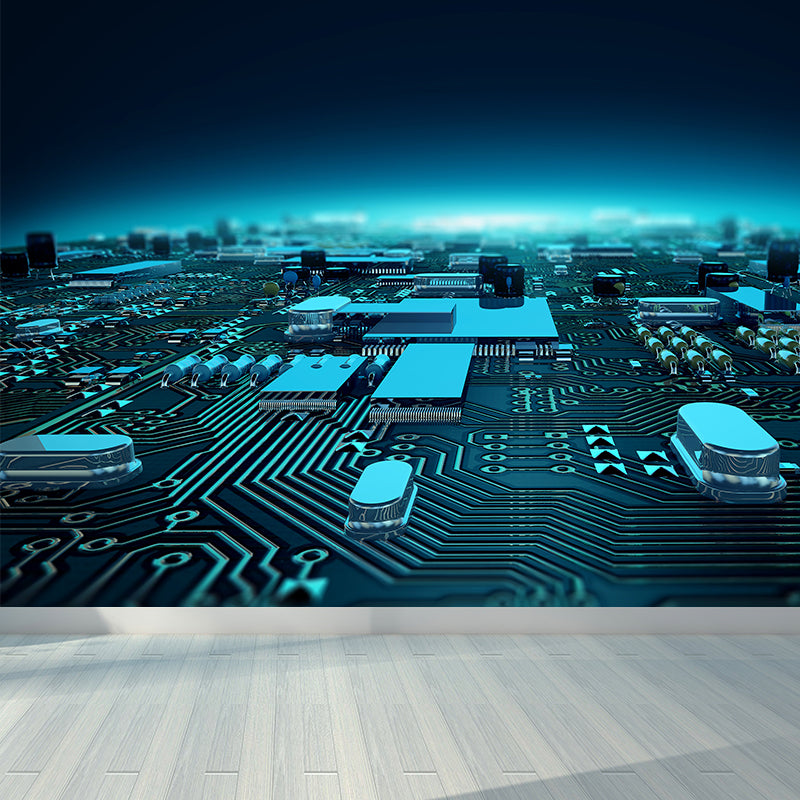 Unique Abstract Mural Wallpaper for Living Room, Dark Color, Custom Size Available