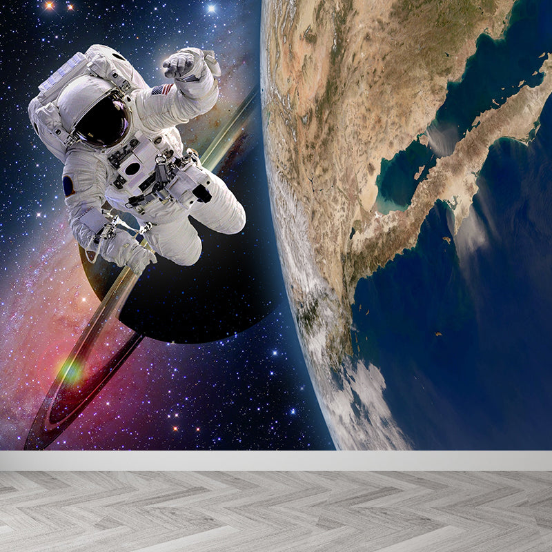 Big Space Shuttle Mural Wallpaper Decorative Fictional Living Room Wall Covering