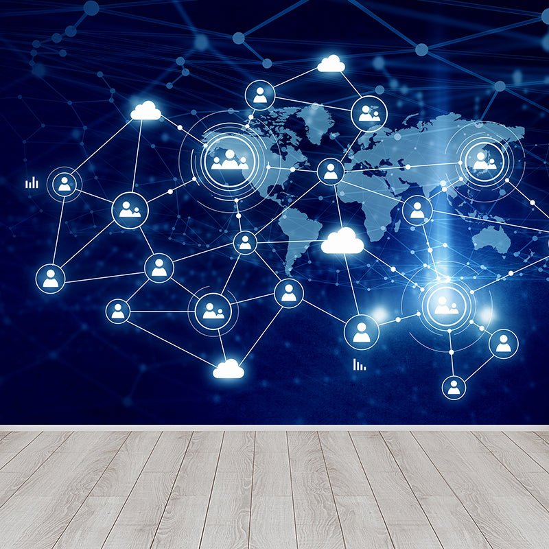 Extra Large Abstract Mural Dark Color Non-Woven Wall Art for Home Decor, Personalised