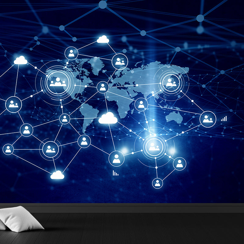 Extra Large Abstract Mural Dark Color Non-Woven Wall Art for Home Decor, Personalised