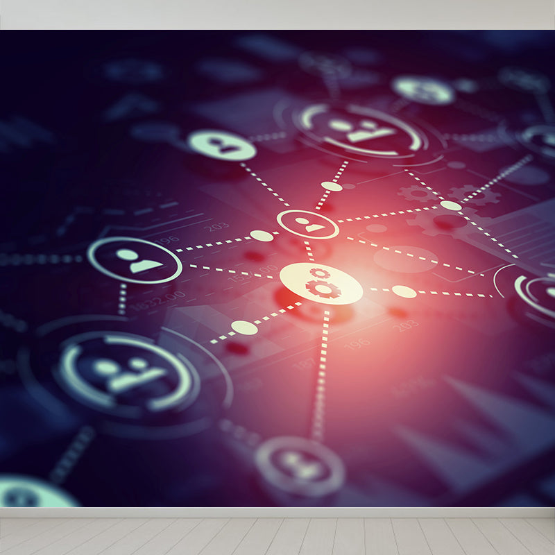 Extra Large Abstract Mural Dark Color Non-Woven Wall Art for Home Decor, Personalised