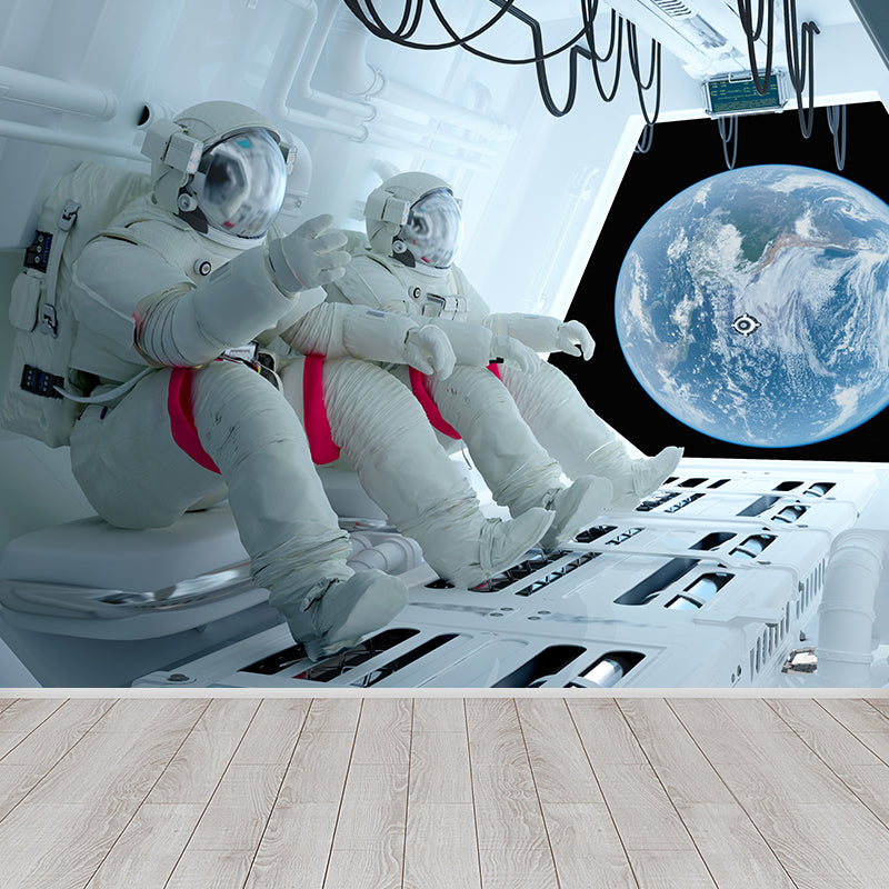 Whole Astronaut Mural Wallpaper for Wall Decor Fictional Boys Bedroom Wall Covering