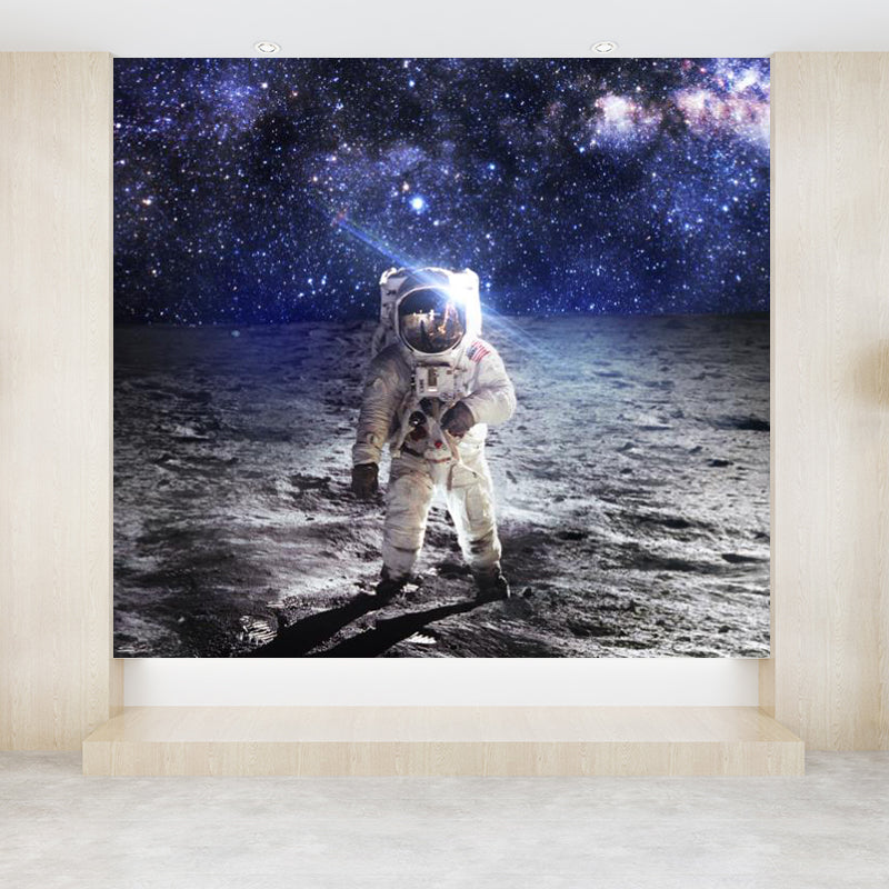 Extra Large Space View Mural Purple Non-Woven Wall Art for Home Decor, Personalised