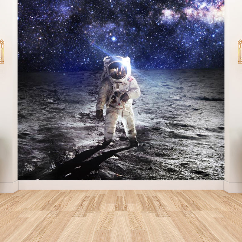 Extra Large Space View Mural Purple Non-Woven Wall Art for Home Decor, Personalised