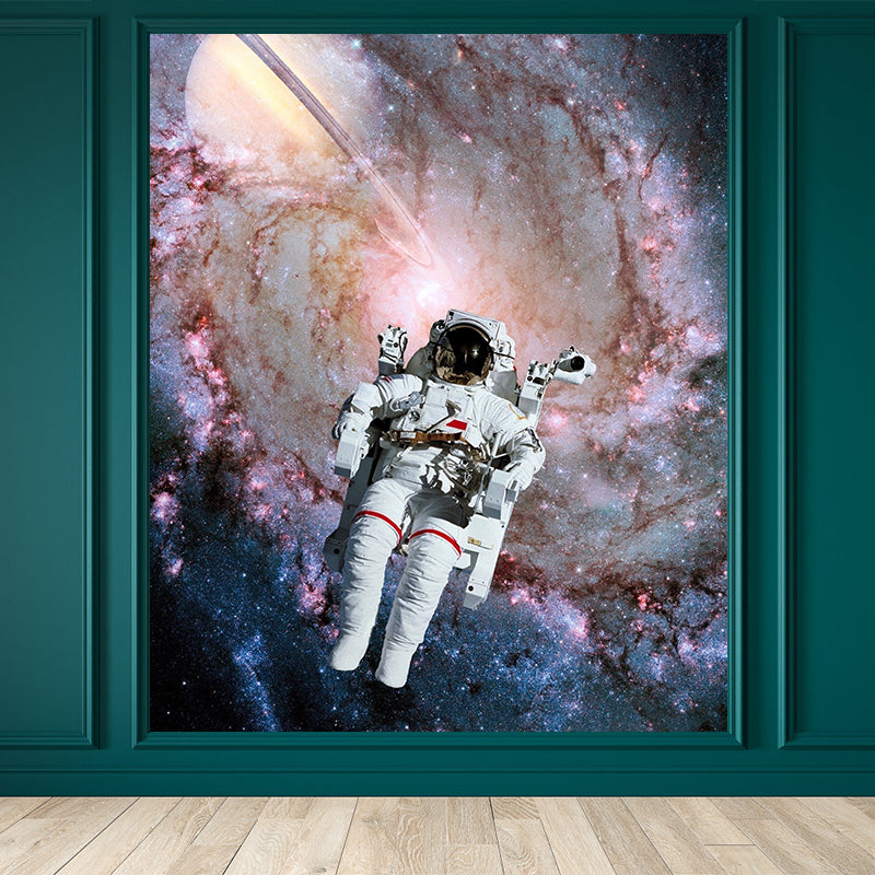 Extra Large Space View Mural Purple Non-Woven Wall Art for Home Decor, Personalised