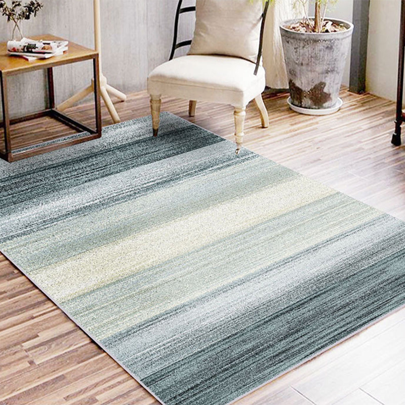 Tapis ombre décontracté vert et bleu tapis synthétique Machine Washable Area Washing Area pour chambre à coucher