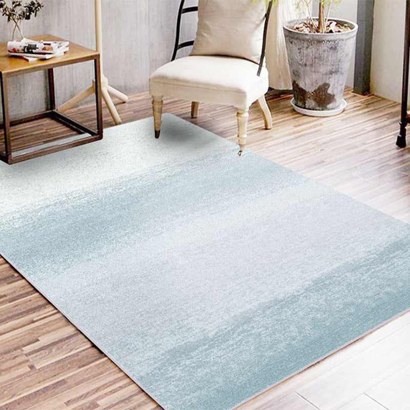 Tapis ombre décontracté vert et bleu tapis synthétique Machine Washable Area Washing Area pour chambre à coucher