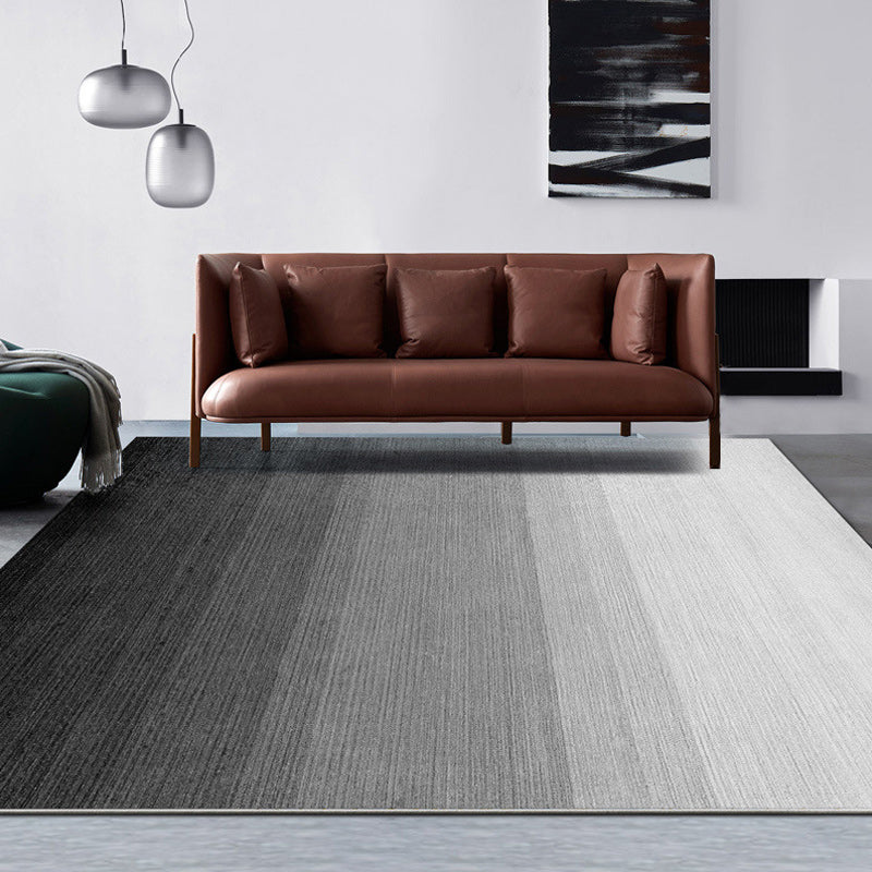 Tappeto blu casual sintetico tappeto di supporto non slip lavabile per soggiorno per soggiorno