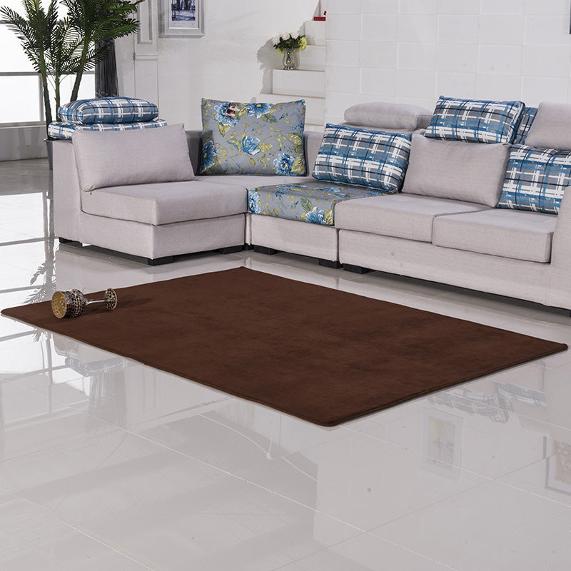Ontspannend casual tapijt in blauw en paarse vaste kleur tapijten polyester niet-slip achterste tapijt voor woningdecoratie