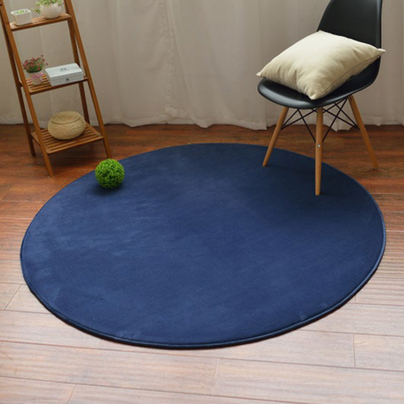 Alfombra casual de color azul y verde poliéster alfombra de color sólido alfombra de respaldo sin deslizamiento para sala de estar para sala de estar