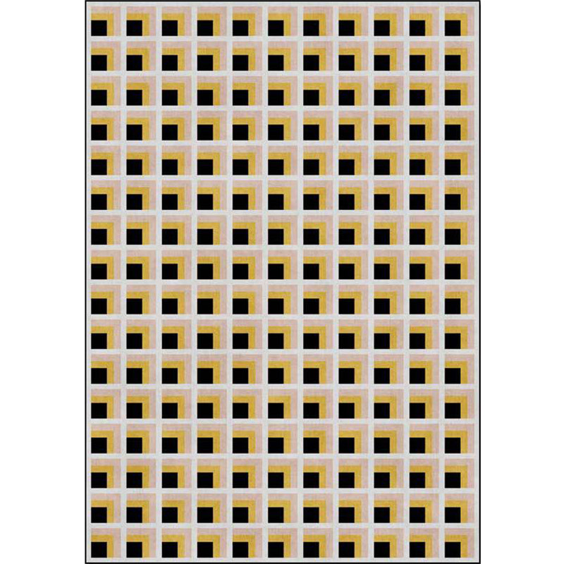 Moderner gegenteilter Muster Teppich grün und blau Polyester Teppichmaschine waschbarer Nicht-Rutsch-Fläche für Schlafzimmer