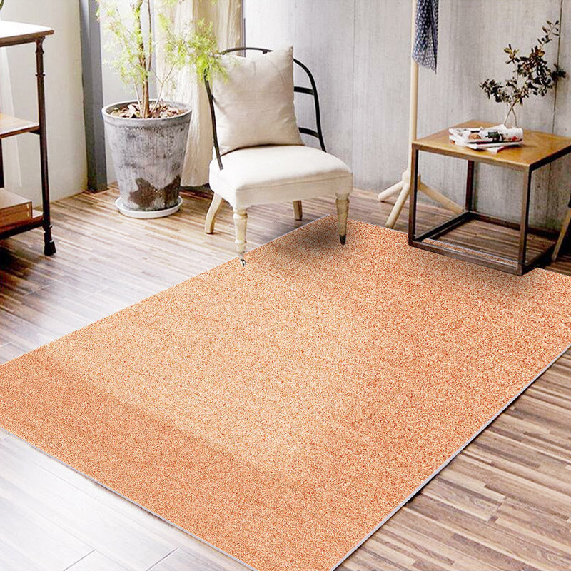 Alfombra de color sólido elegante azul y naranja alfombra casual casual sintética alfombra antideslizante de respaldo lavable para sala de estar para sala de estar