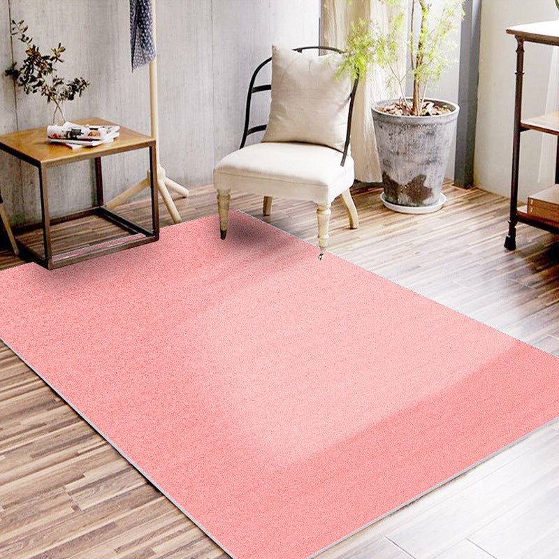 Alfombra de color sólido elegante azul y naranja alfombra casual casual sintética alfombra antideslizante de respaldo lavable para sala de estar para sala de estar