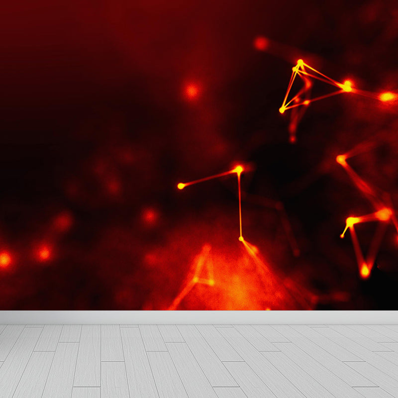 Extra Large Abstract Mural Dark Color Non-Woven Wall Art for Indoor Decor, Custom