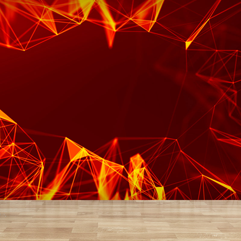 Extra Large Abstract Mural Dark Color Non-Woven Wall Art for Indoor Decor, Custom