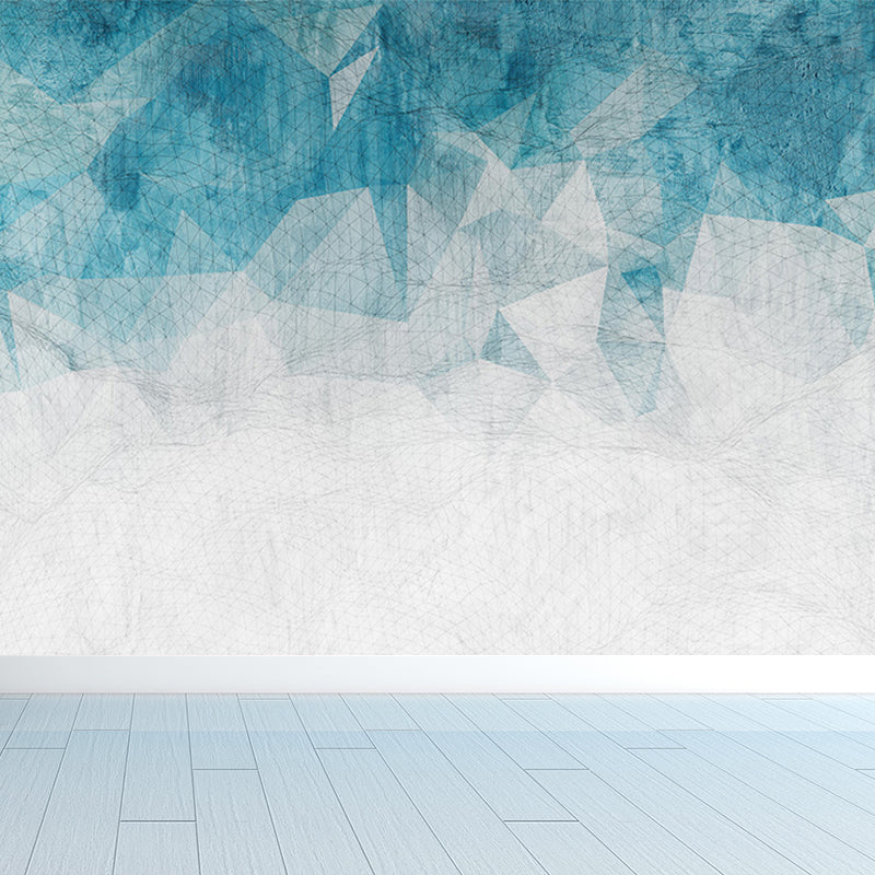 Geometric Mural Wallpaper Modern Non-Woven Texture Wall Covering in Pastel Color