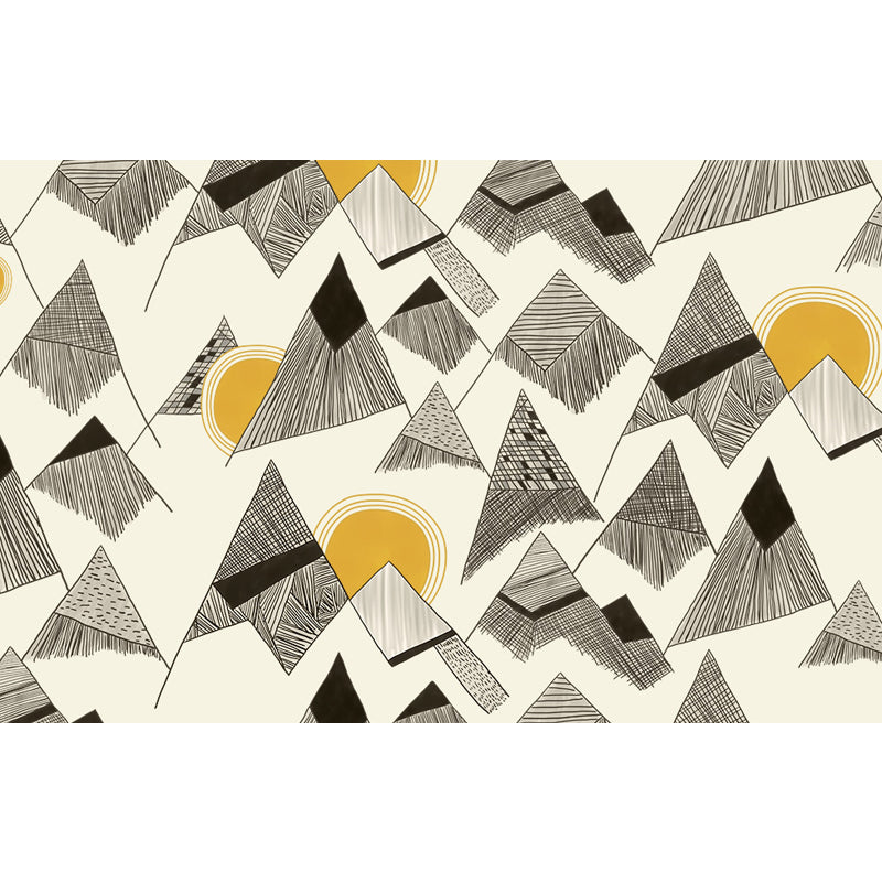 Geometry Mural Decal Modern Decorative Dining Room Wall Decor, Custom Size Available