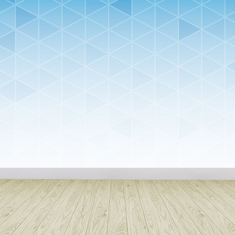 Soft Color Modern Mural Decal Huge Diamond Pattern Wall Covering for Living Room