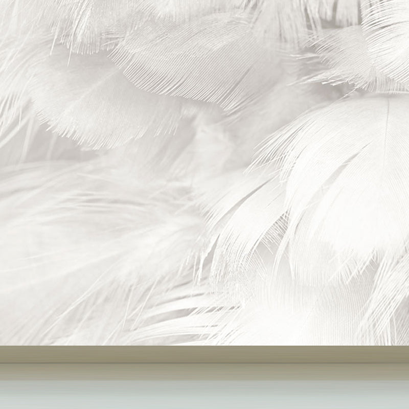 Bird Feather Mural Wallpaper Modern Decorative Kitchen Wall Art, Custom Size Available