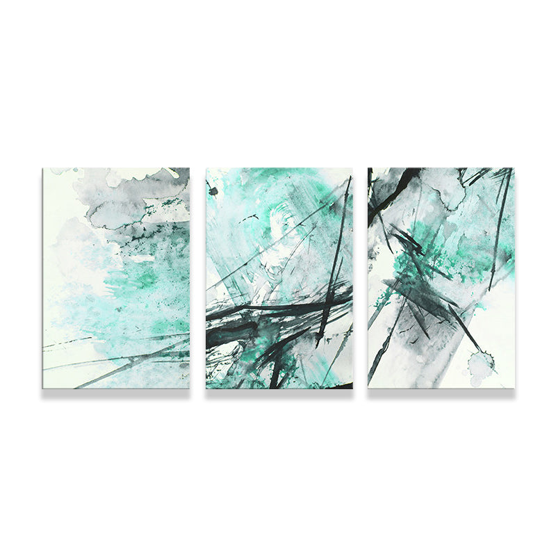 Watercolor Canvas Art for Living Room Abstract Wall Decor in Pastel Color, Multi-Piece