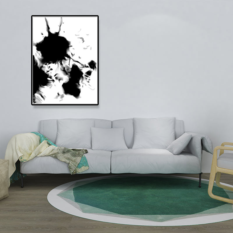 Black and White Minimalism Canvas Art Spray-Paint Wall Decoration for House Interior