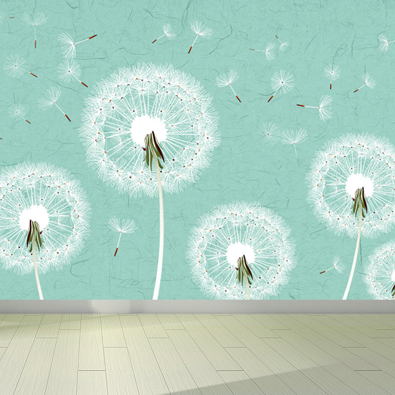 Giant Dandelion Mural Decal Light Color Non-Woven Wall Art for Wall Decor, Made to Measure