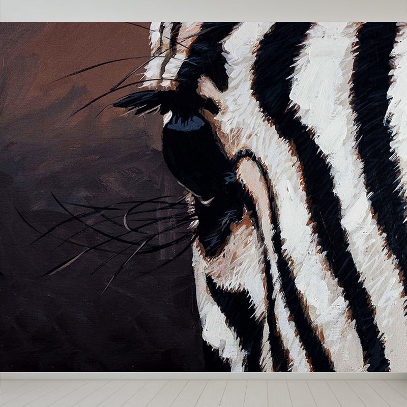 Contemporary Mural Wallpaper for Bedroom Full Size Wall Covering in Pastel Color