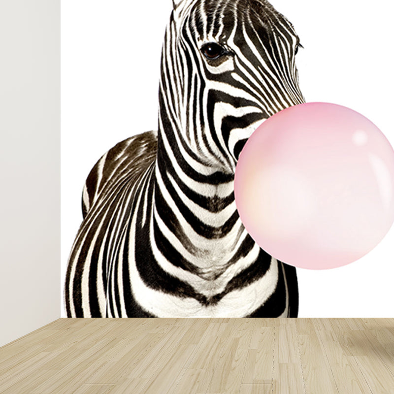 Contemporary Mural Wallpaper for Bedroom Full Size Wall Covering in Pastel Color