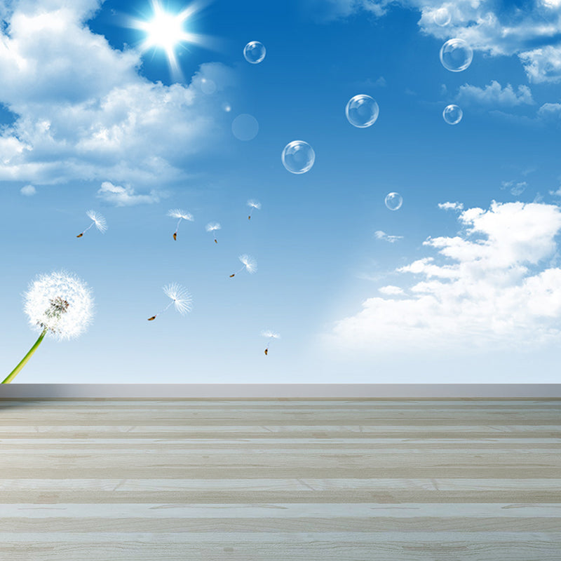 Dandelion Mural Decal Soft Color Decorative Wall Art for Dining Room, Made to Measure