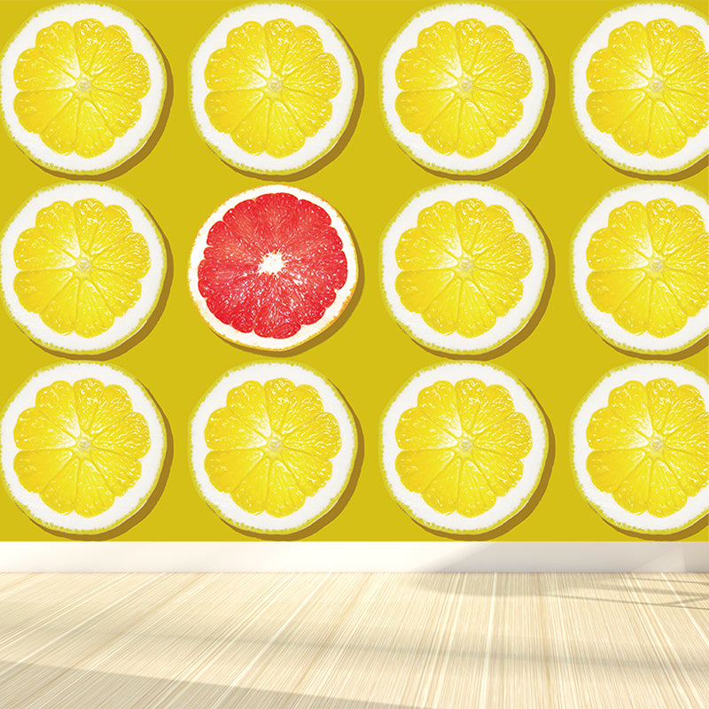 Modern Summer Printed Mural Decal Light Color Waterproofing Wall Decor for Bathroom