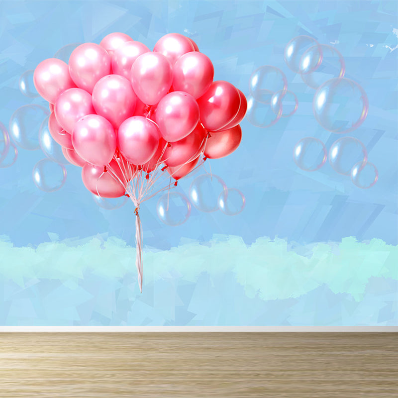 Modern Summer Printed Mural Decal Light Color Waterproofing Wall Decor for Bathroom