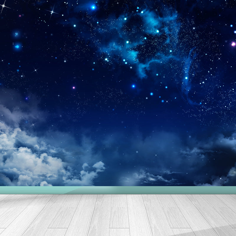 Whole Space Scene Mural Wallpaper for Wall Decor Contemporary Guest Room Wall Art