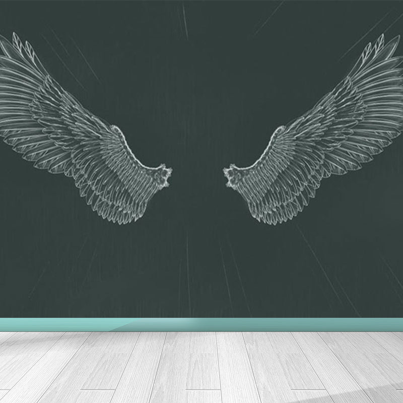 Bird Wing Wall Mural Modern Decorative Living Room Wall Covering, Custom Printed