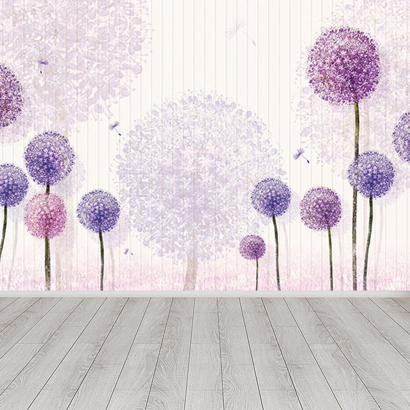 Water Resistant Dandelion Mural Decal Non-Woven Modern Wall Art for Wall Interior