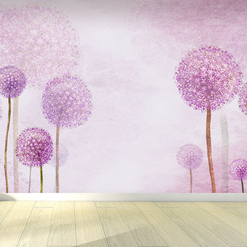 Water Resistant Dandelion Mural Decal Non-Woven Modern Wall Art for Wall Interior