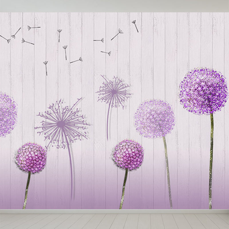 Water Resistant Dandelion Mural Decal Non-Woven Modern Wall Art for Wall Interior