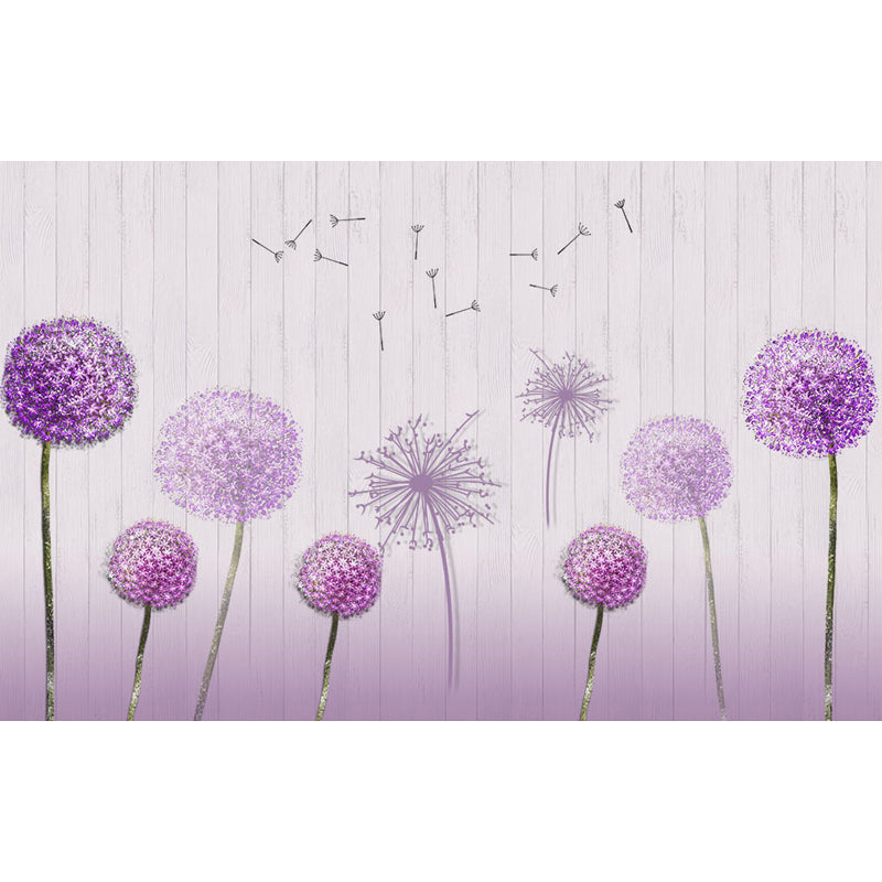 Water Resistant Dandelion Mural Decal Non-Woven Modern Wall Art for Wall Interior